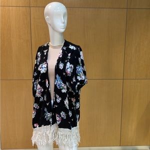 Umgee Floral Fringe Kimono